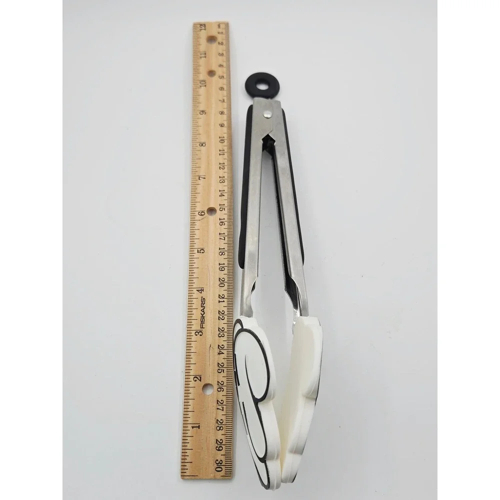 Disney Mickey Mouse Glove Silicone Stainless Steel Kitchen Tongs Black White